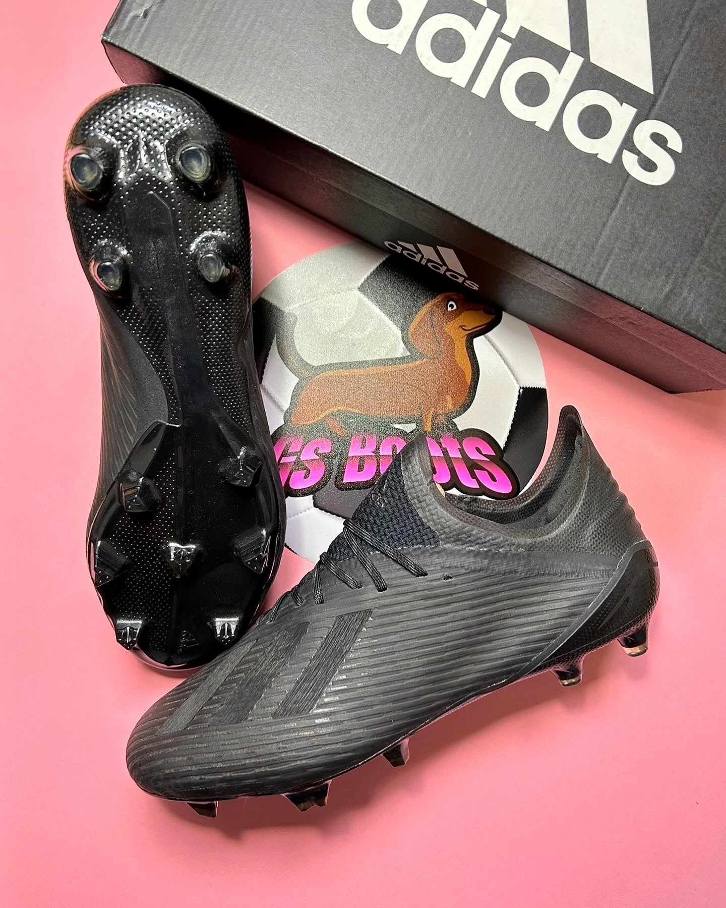 Adidas X 19.1 FG/AG Dark Motion - Core Black/Silver Metallic