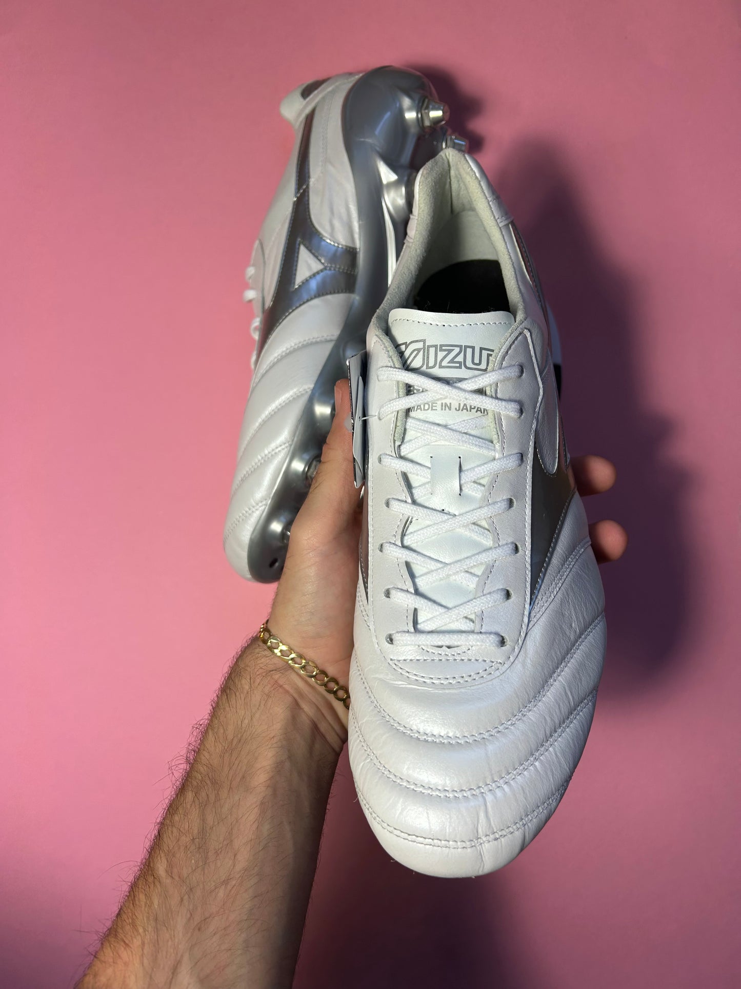 Mizuno Morelia DNA made in Japan Mix White