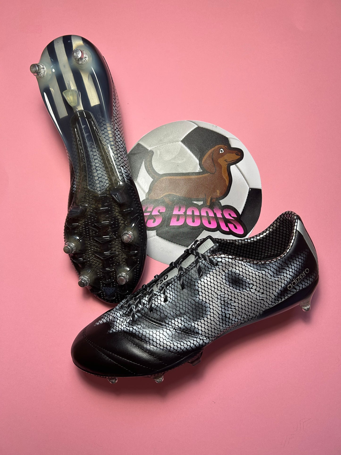 Adidas f50 adizero leather sg black